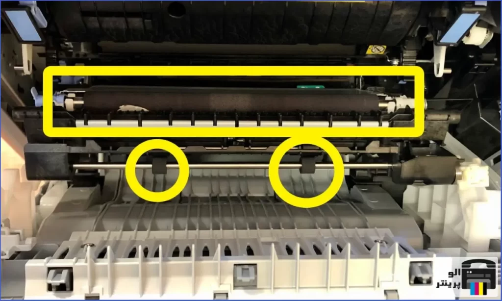 طریقه تمیز کردن غلتک های چاپگر هنگام خطای گیر کردن کاغذ 