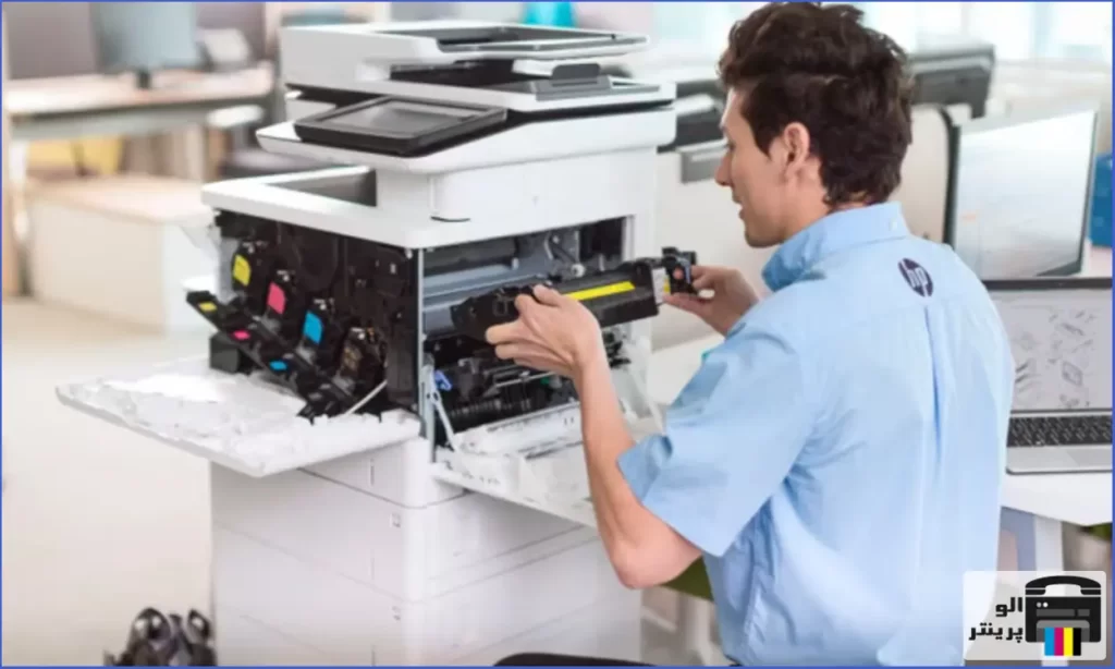 تعویض کارتریج با کمک الو پرینتر برای تعمیر جوهر چاپ